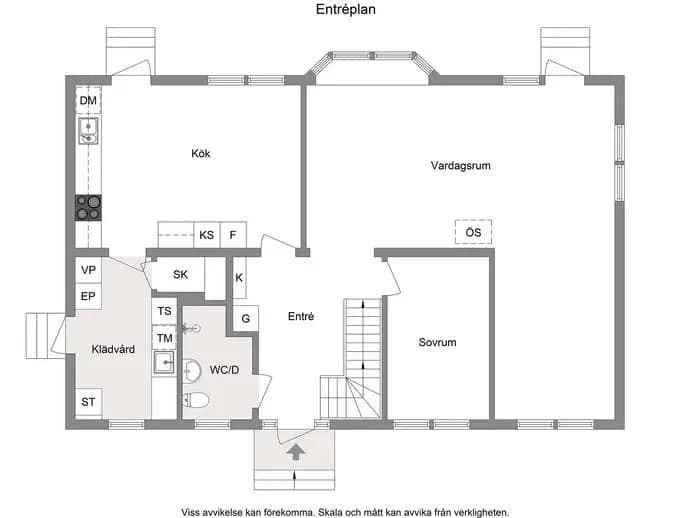 Floor plan for Ellavägen 3B