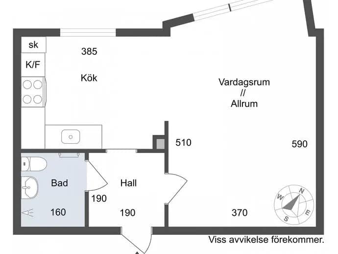 Floor plan for Tullingebergsvägen 16