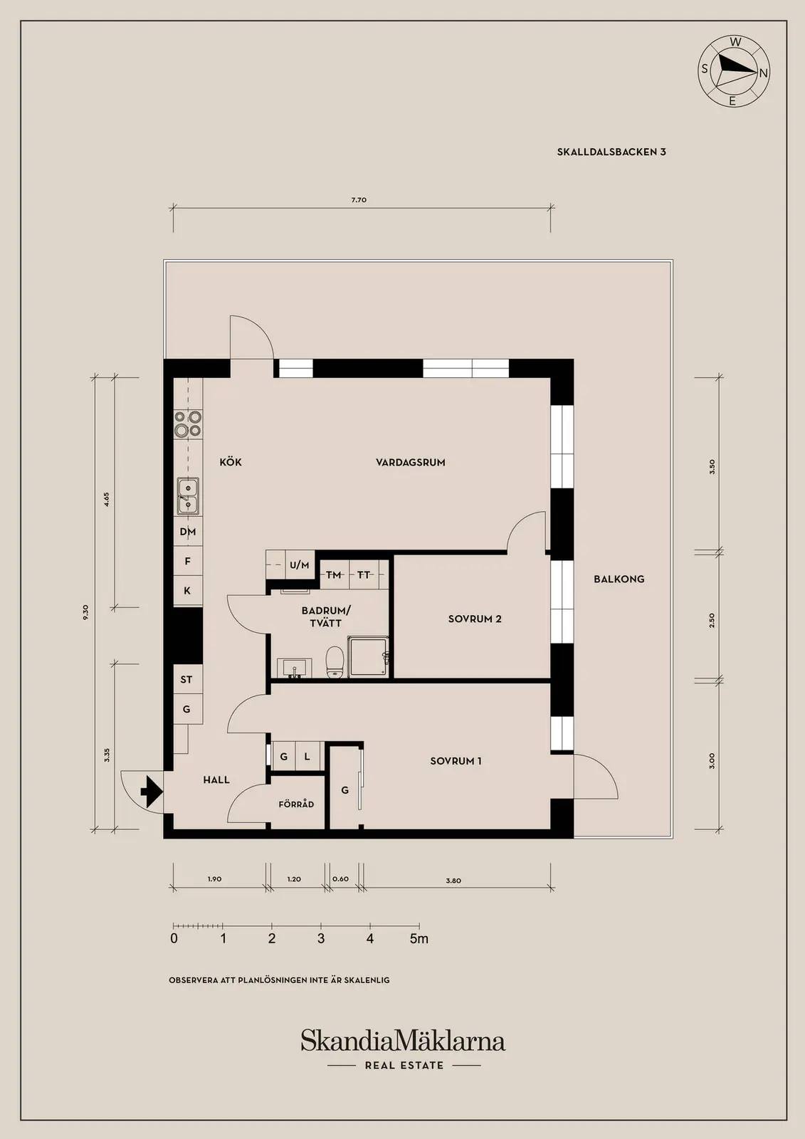 Floor plan for Skalldalsbacken 3