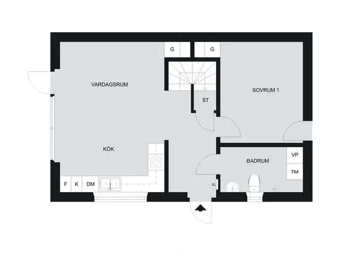 Floor plan for Västansjövägen 47
