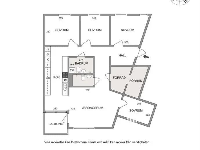Planritning för Mangårdsvägen 25