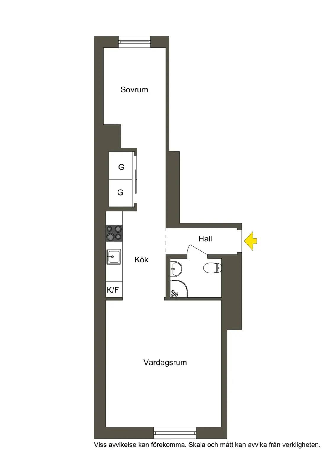 Planritning för Sågargatan 14