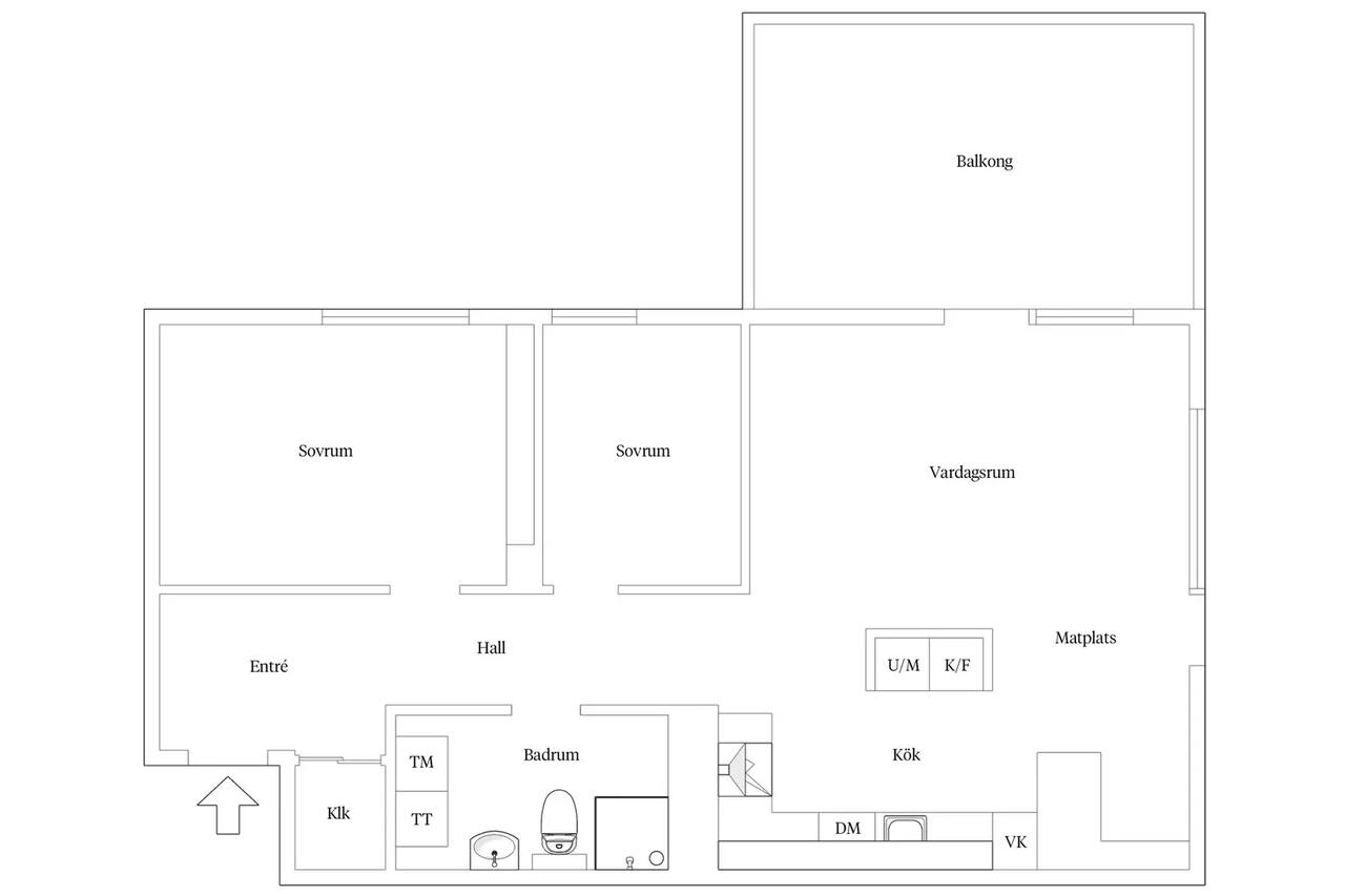 Floor plan for Ramnavägen 37