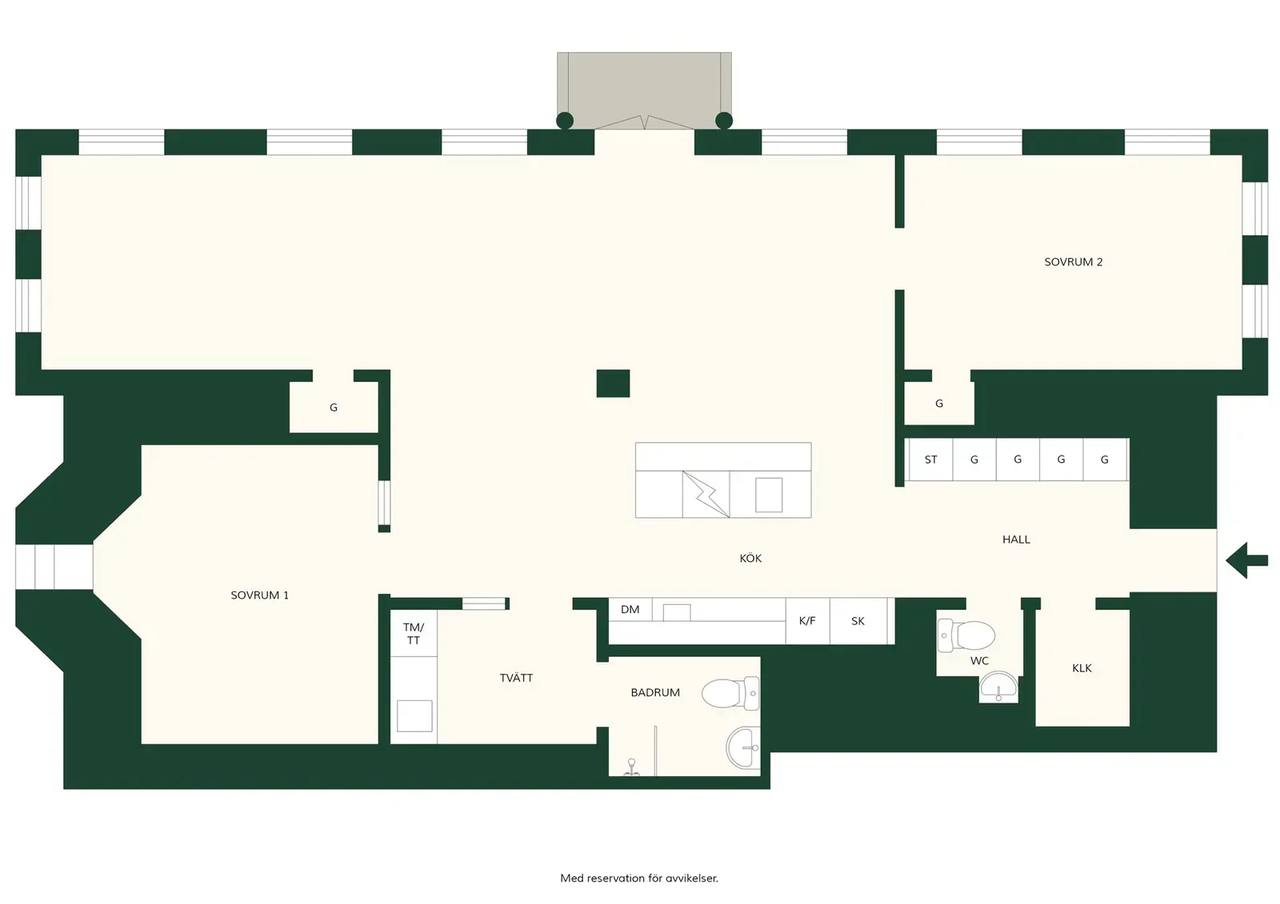 Floor plan for Sångfågelvägen 11A