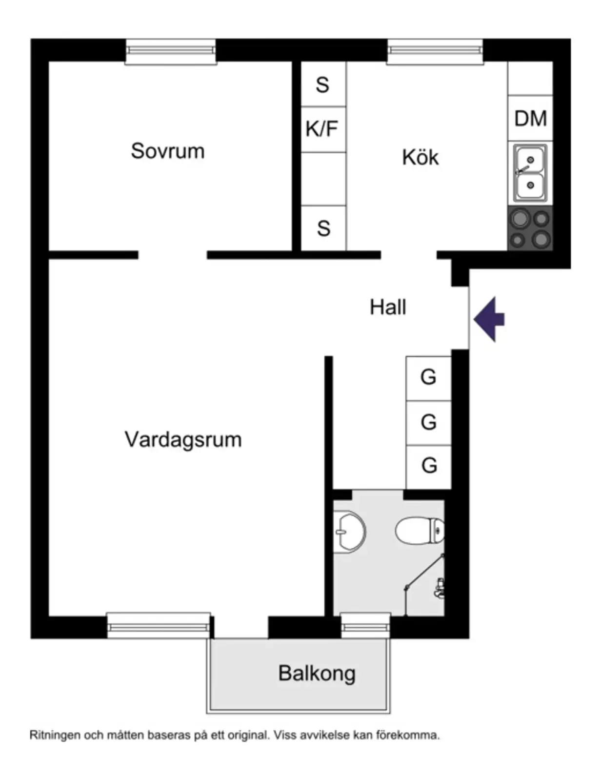 Planritning för Per Lindeströms väg 92