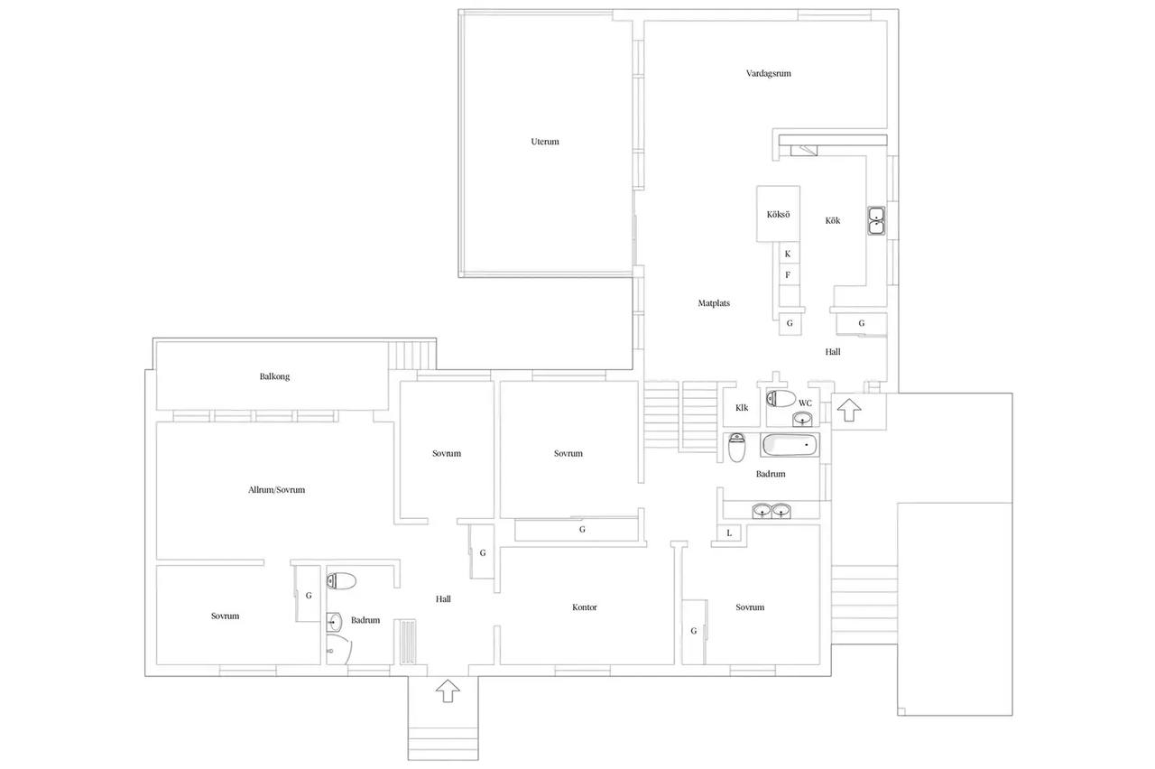 Floor plan for Askims Övergårdsväg 4B