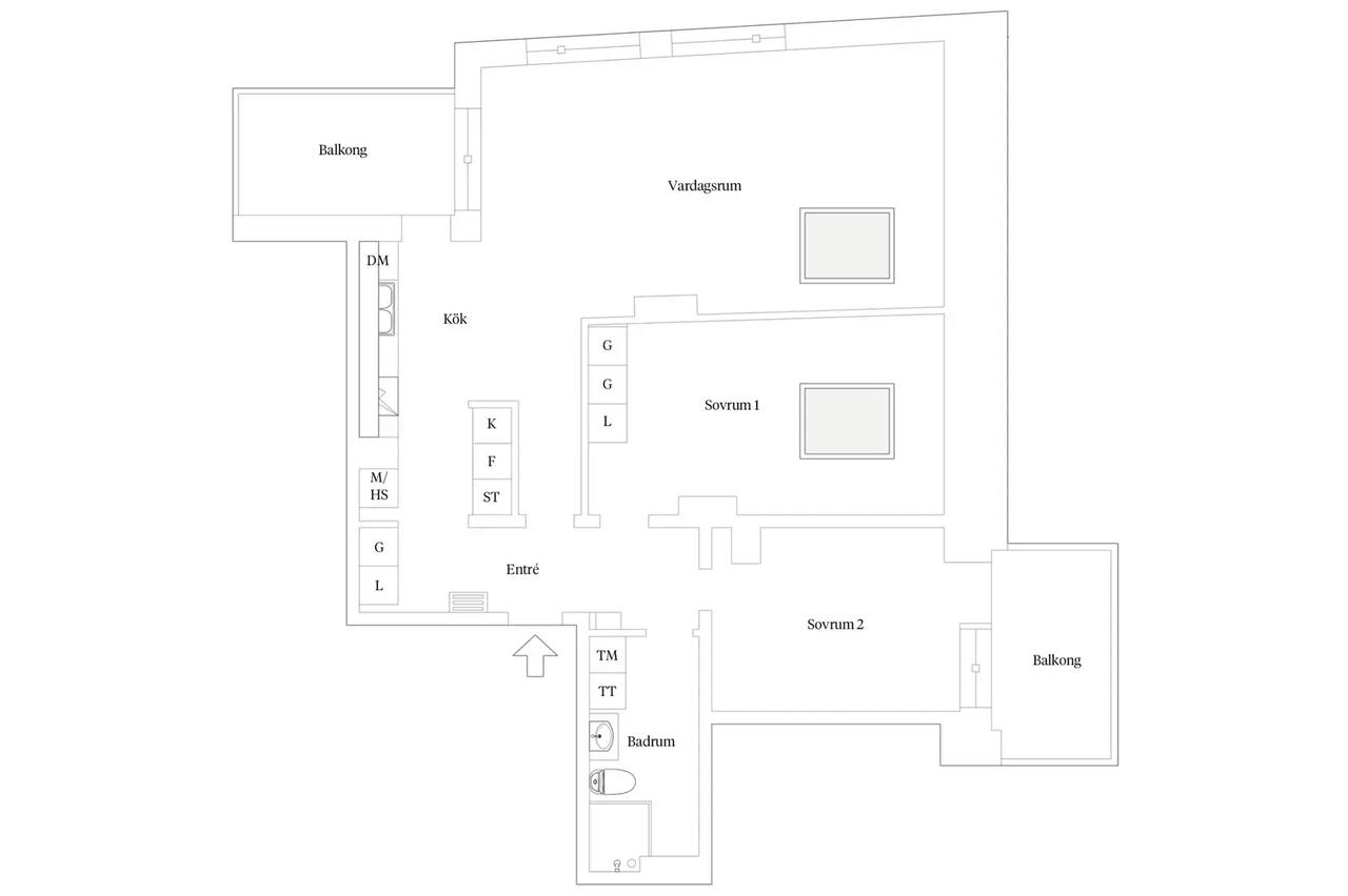 Floor plan for Sven-Agne Larssons väg 1