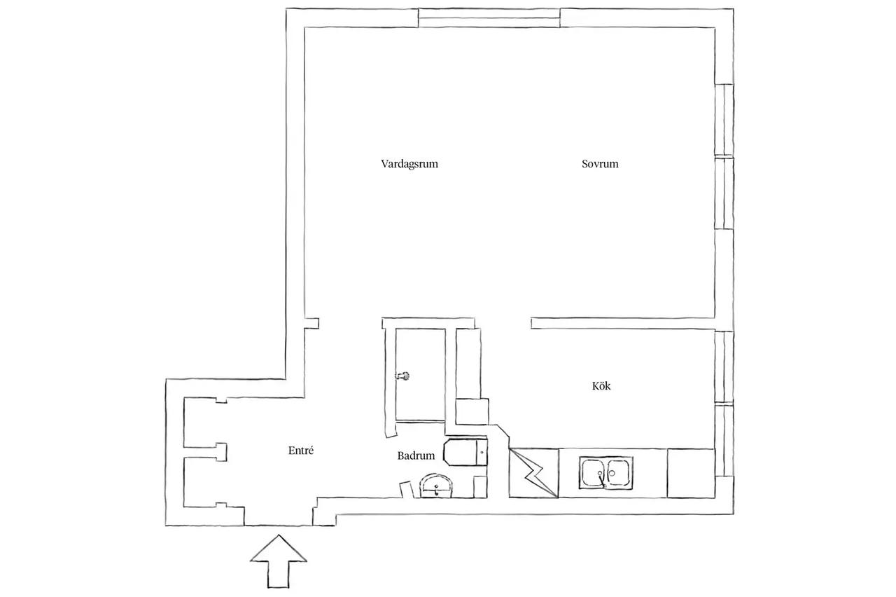Floor plan for Liedstrandsgatan 1C