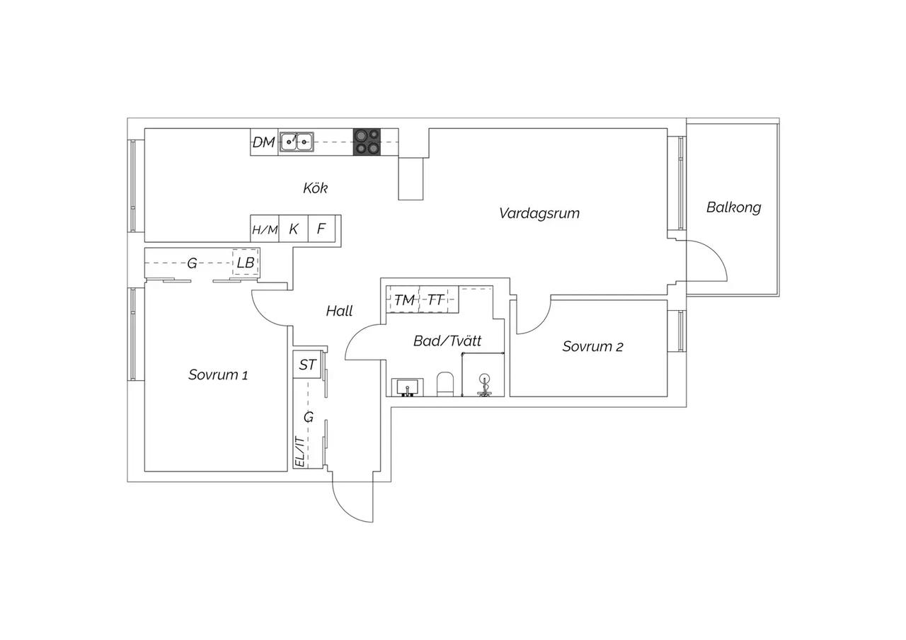 Floor plan for Bratteråsgatan 48