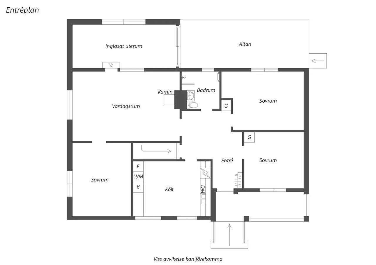 Floor plan for Rudsvägen 3