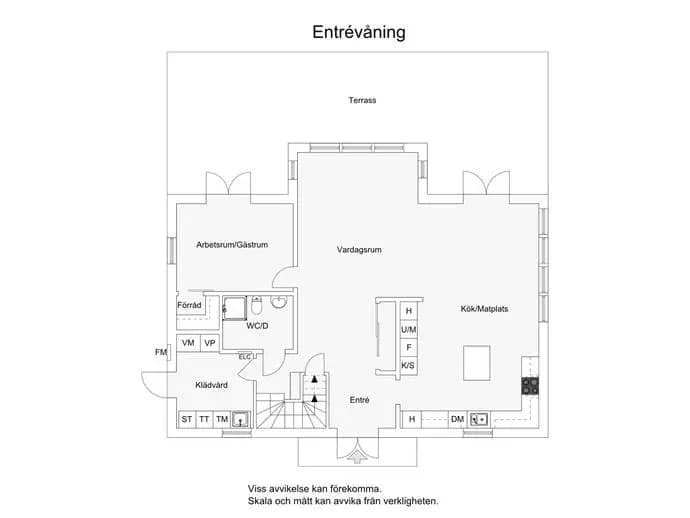 Planritning för Spannbacken 3
