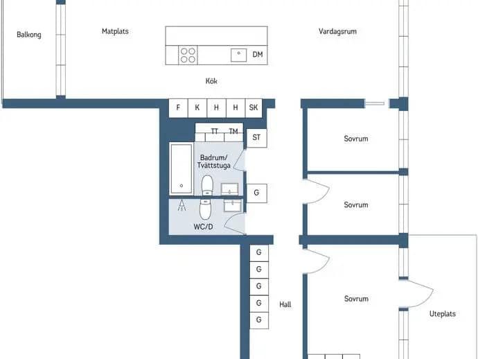 Planritning för Tollarevägen 53