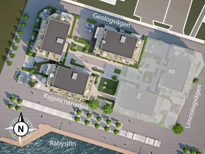 Planritning för Kajpromenaden 1