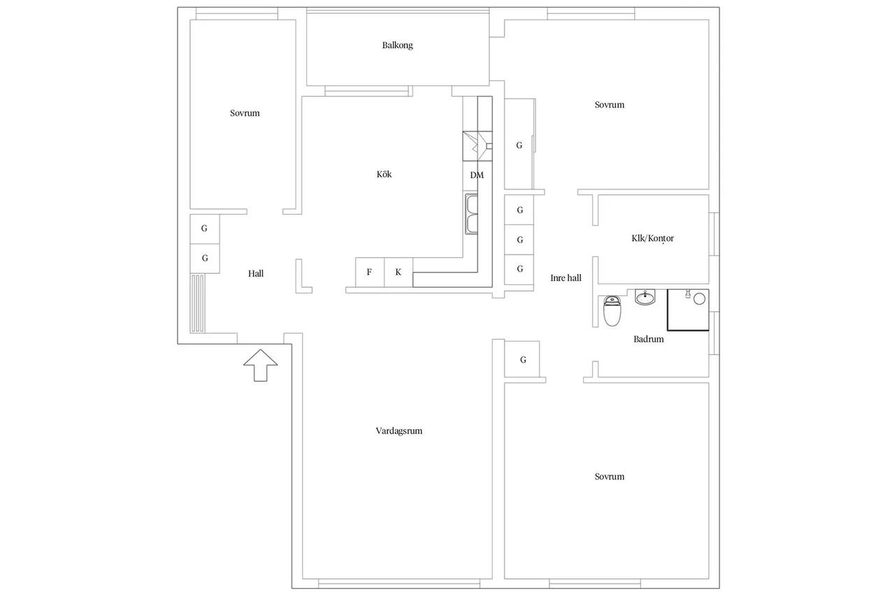 Floor plan for Doktor Forselius gata 18