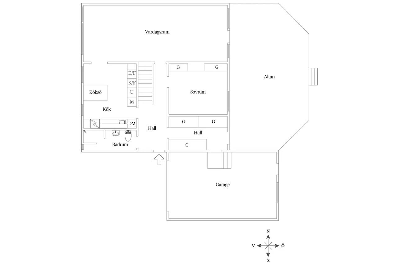 Planritning för Krokusvägen 1