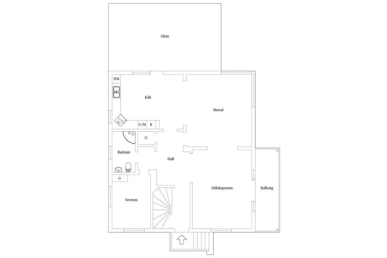 Floor plan for Welandergatan 22