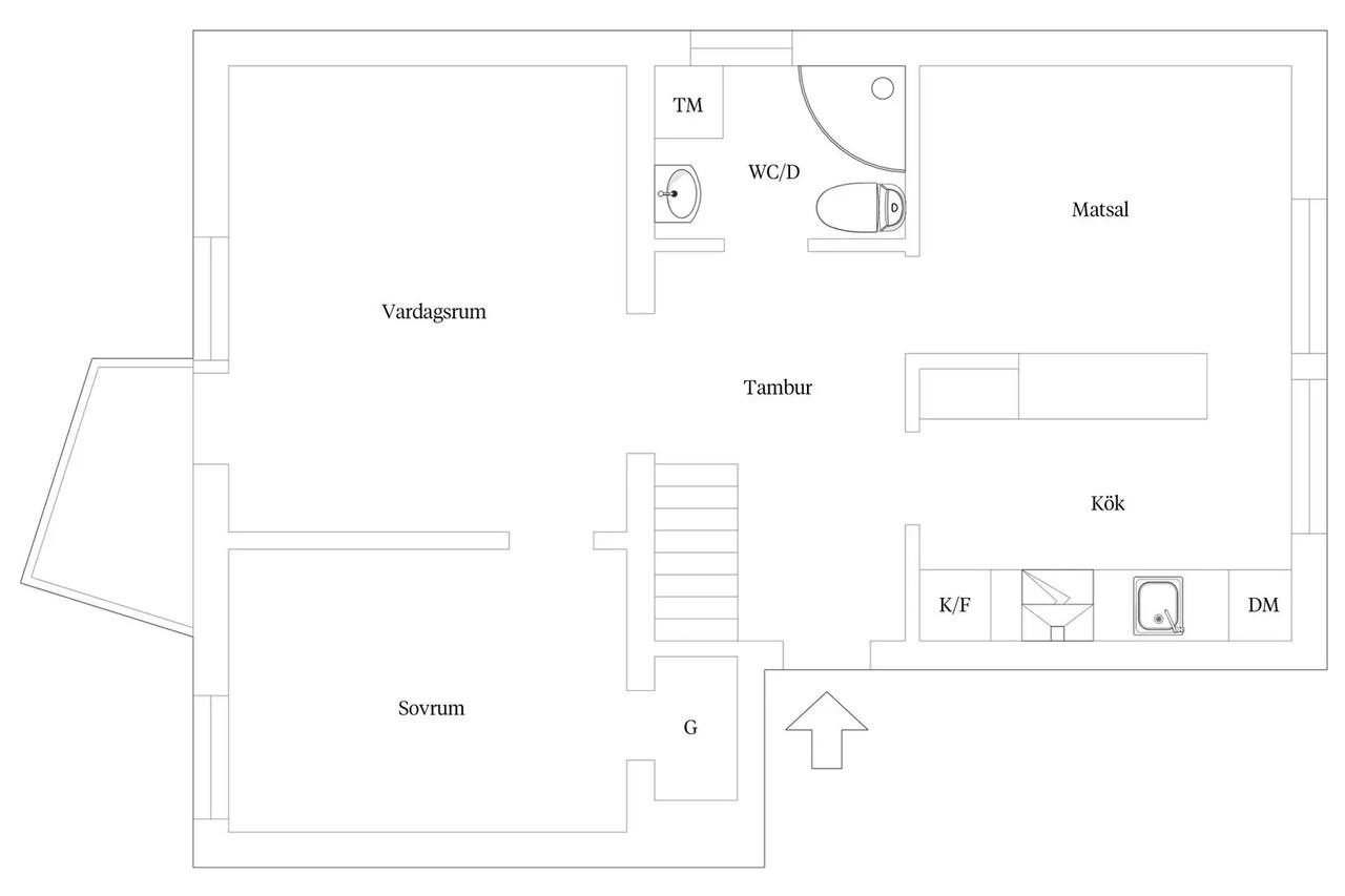 Floor plan for Fasanvägen 5C
