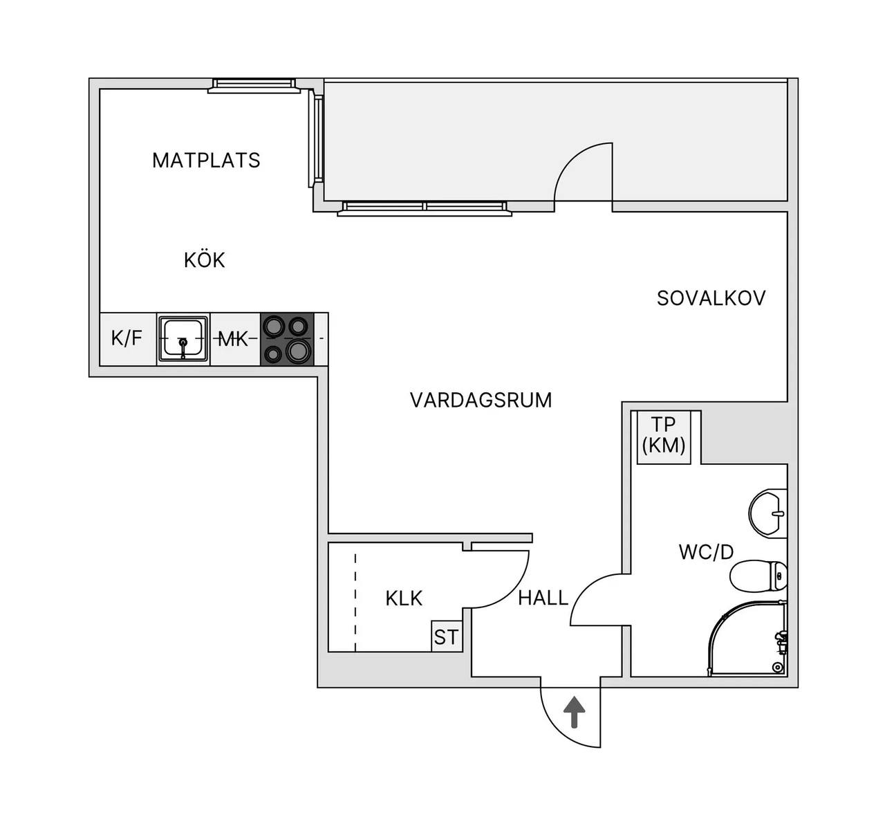 Floor plan for Simgatan 22
