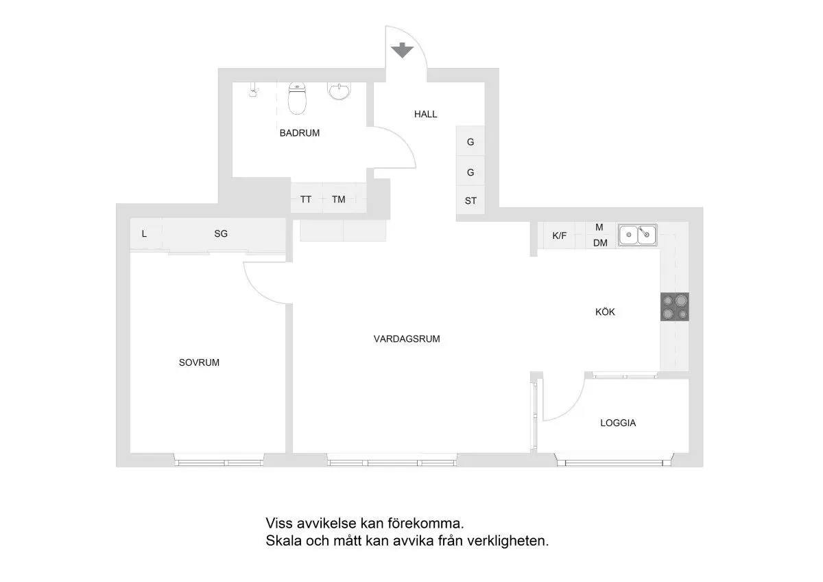 Floor plan for Borgarfjordsgatan 21a, 29 Tr