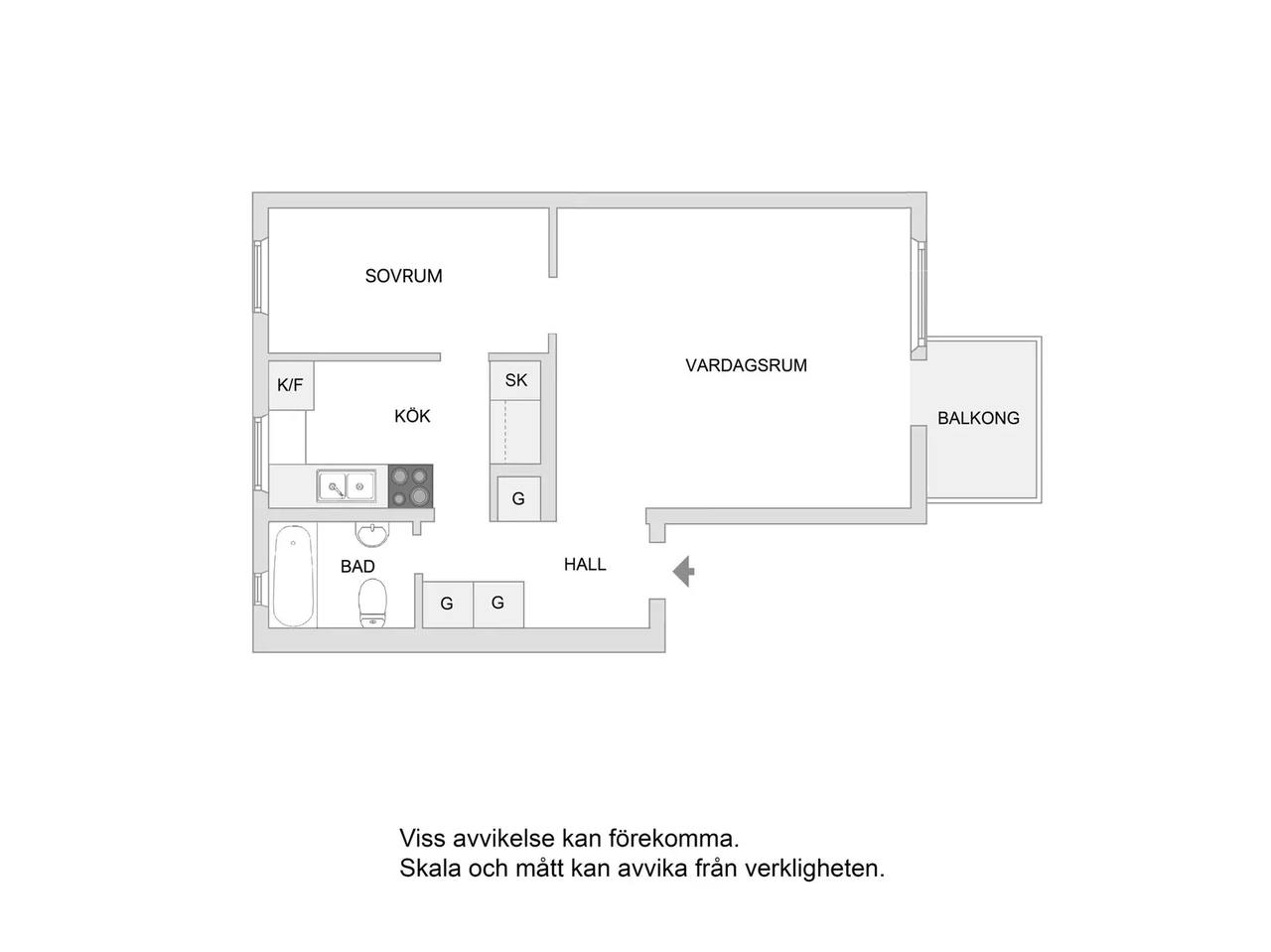 Planritning för Årstavägen 16