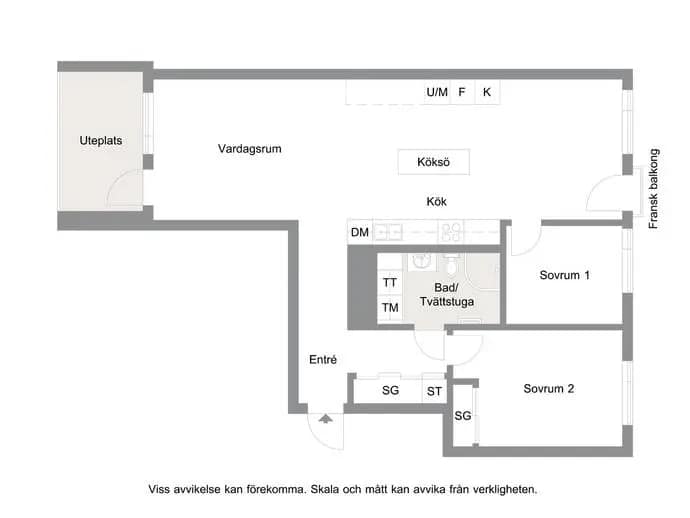 Floor plan for Packhusgatan 27