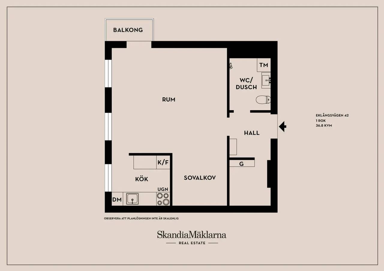 Floor plan for Eklångsvägen 42
