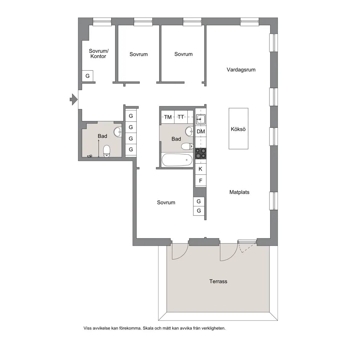 Planritning för Tollarevägen 51