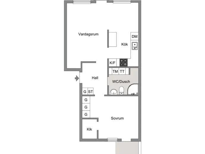 Planritning för Vingårdsgatan 7