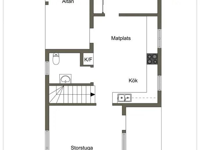 Floor plan for Idalsvägen 5