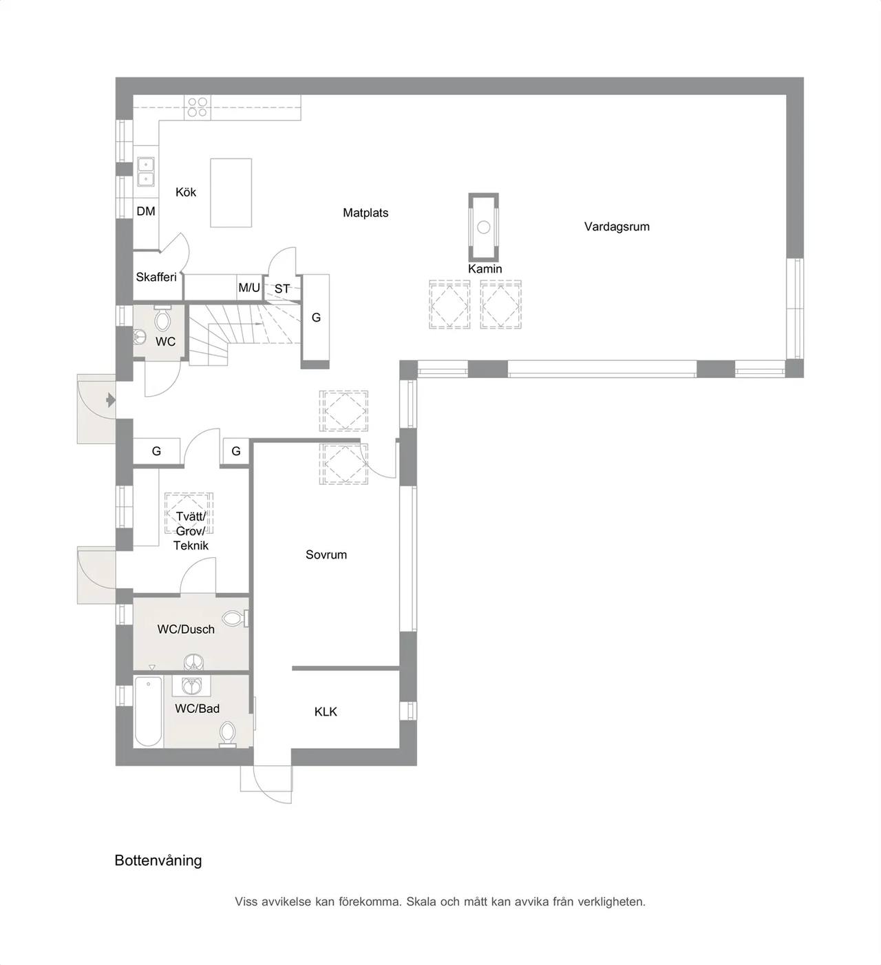 Floor plan for Ättehögsvägen 17