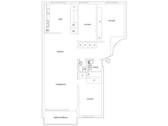 Floor plan for Gärdesvägen 27