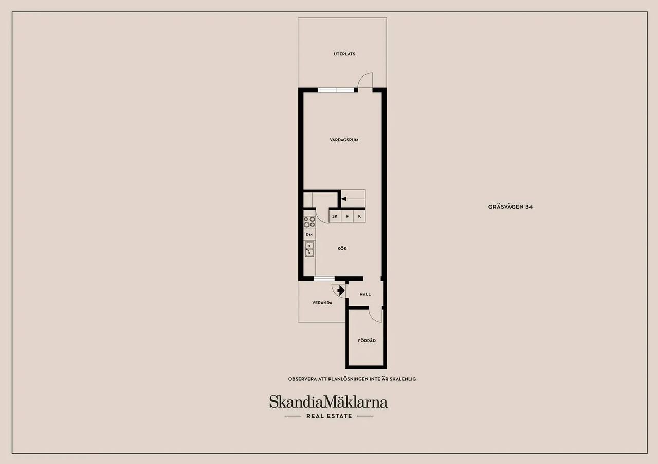 Floor plan for Gräsvägen 34