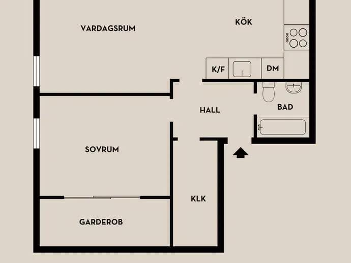 Floor plan for Granlidsvägen 4