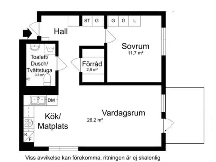 Floor plan for Småbrukets backe 10