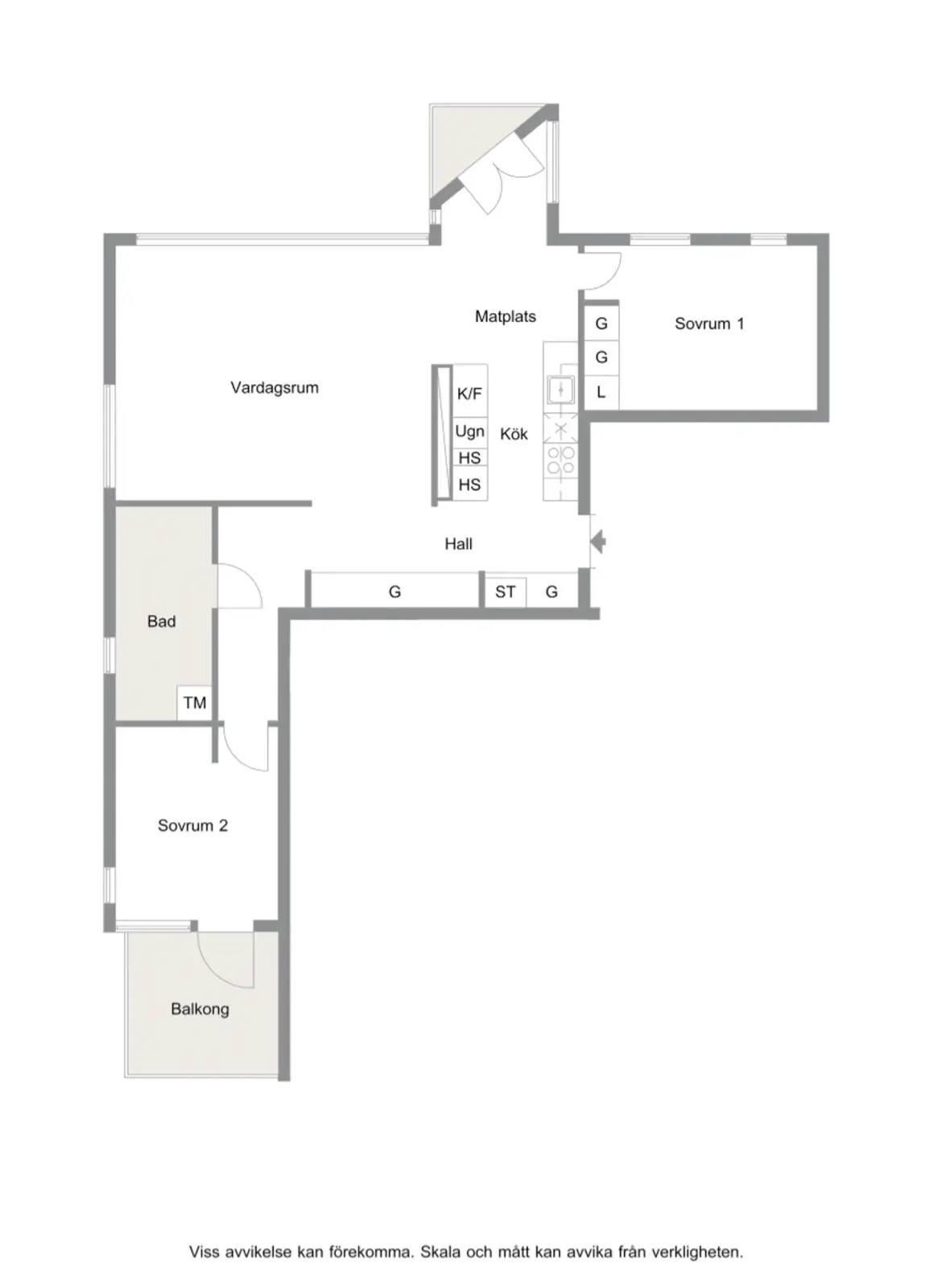 Floor plan for Vimpelgatan 21