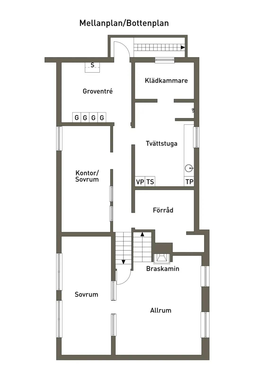 Floor plan for Ljungsätersvägen 2A