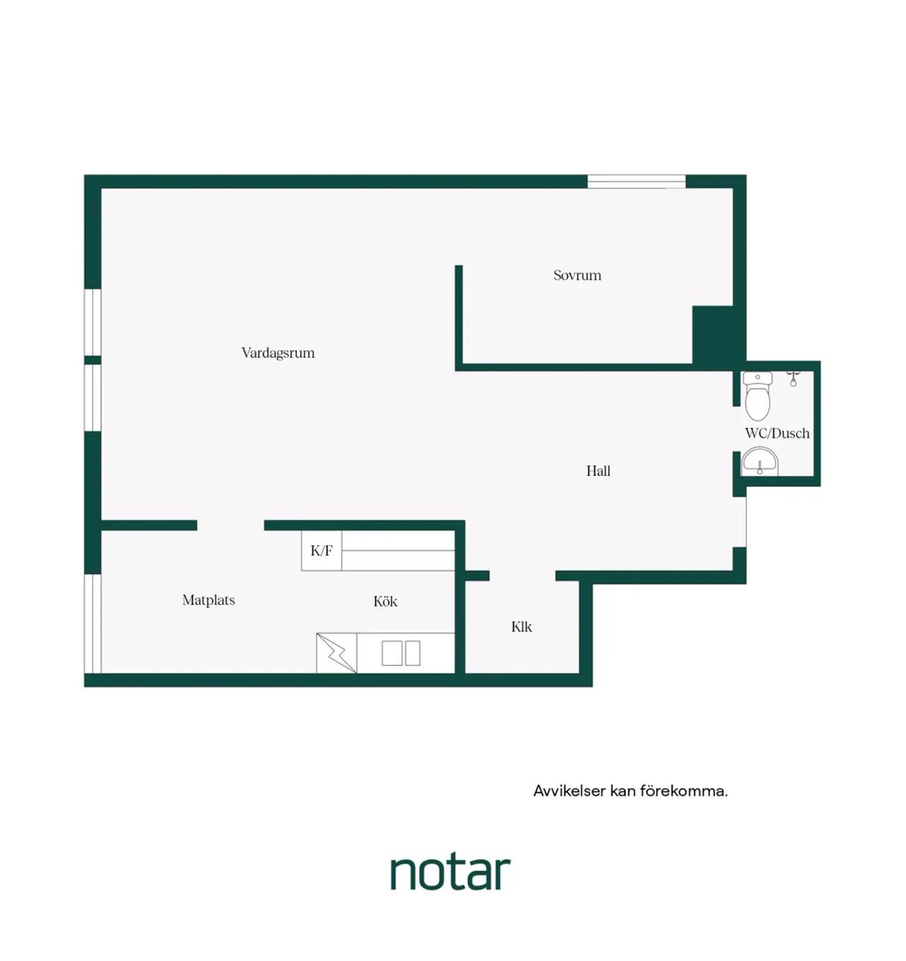 Planritning för Norra vägen 2
