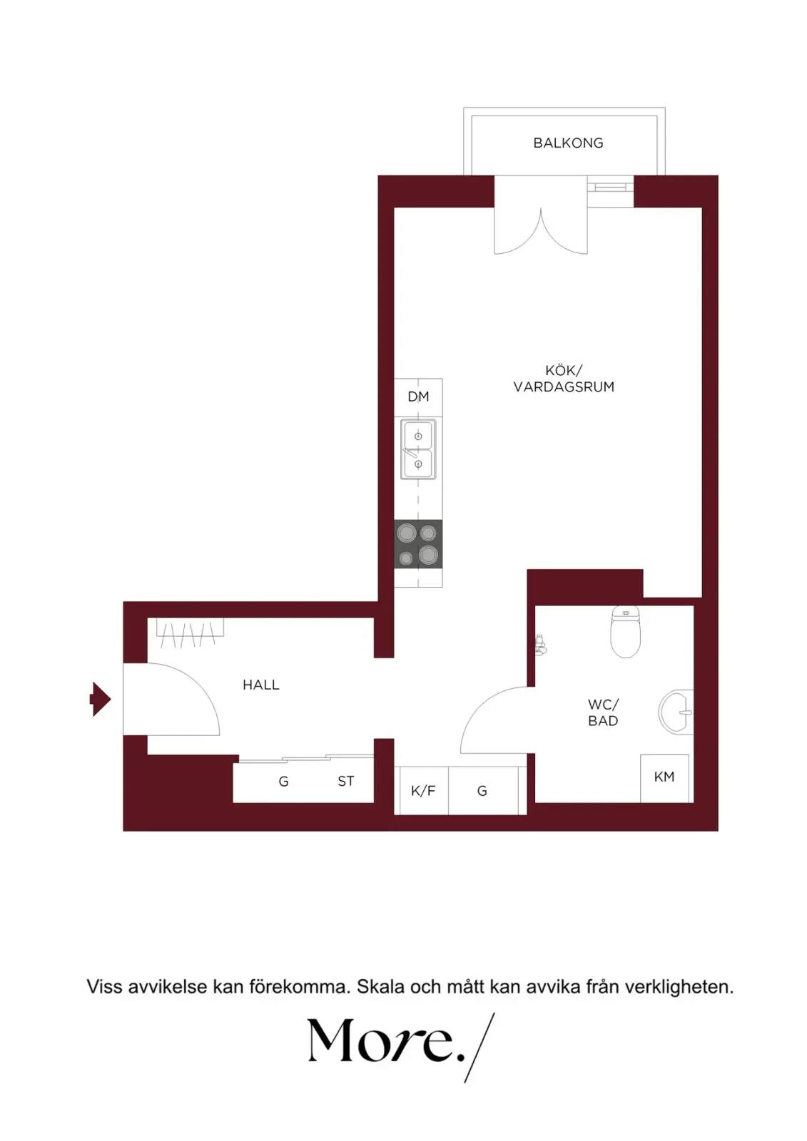 Floor plan for Hagaesplanaden 73