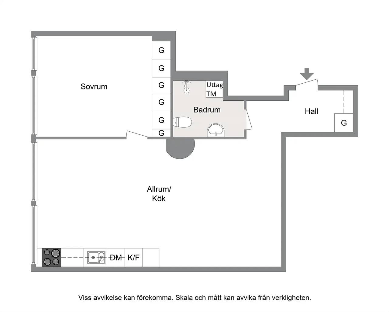 Planritning för Infanterigatan 23