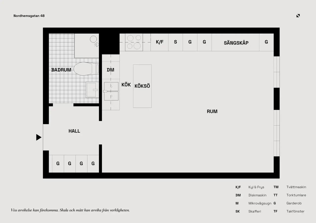 Floor plan for Nordhemsgatan 48