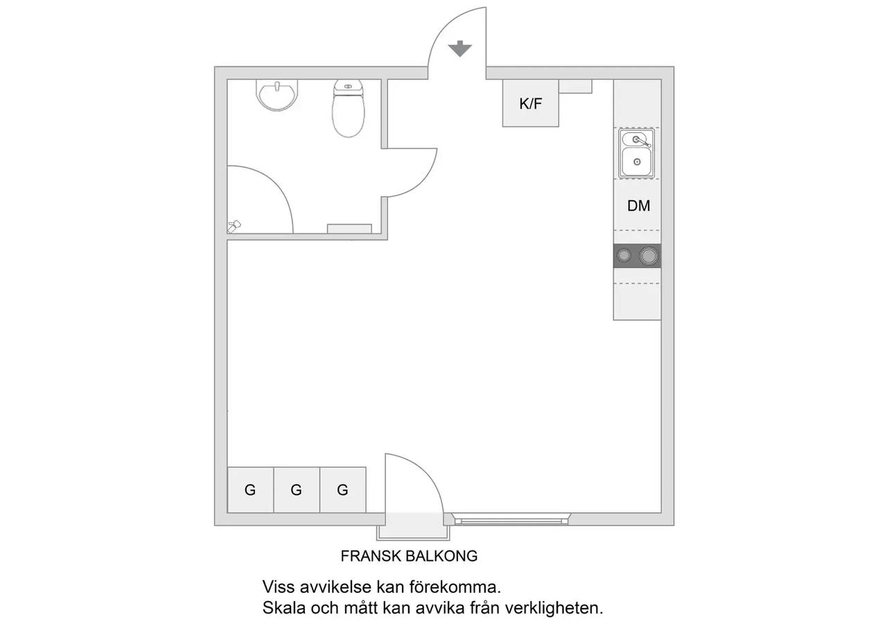 Planritning för Skönviksvägen 271