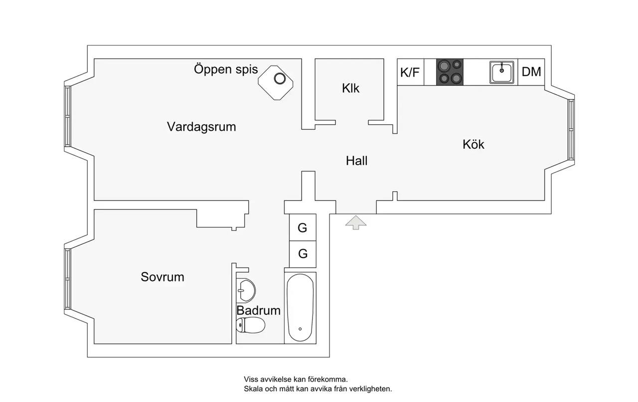 Floor plan for Slåttervägen 3