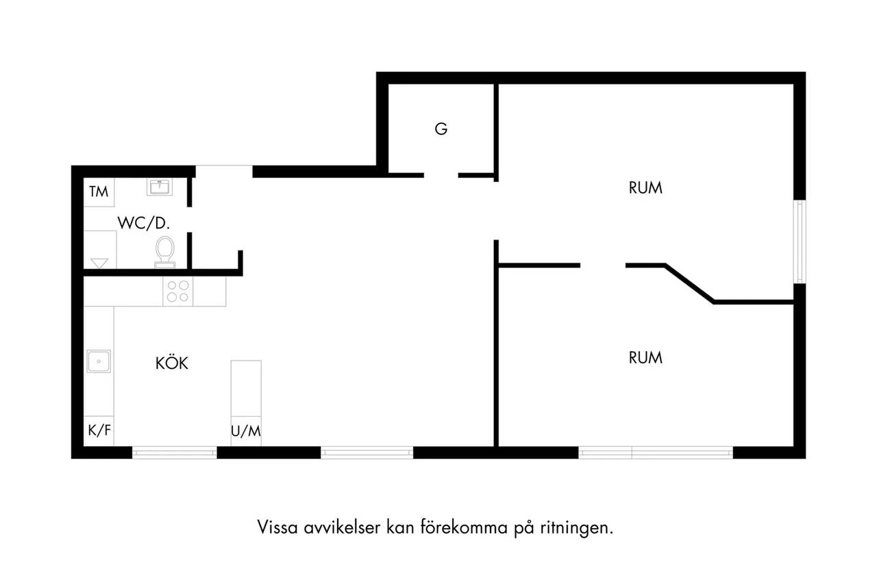 Floor plan for Östra Kristinelundsvägen 8A