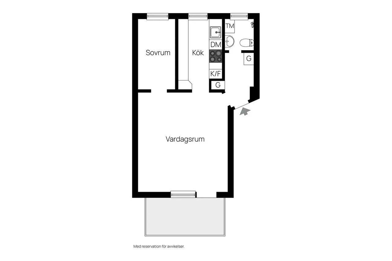 Planritning för Kvarnbacksvägen 103