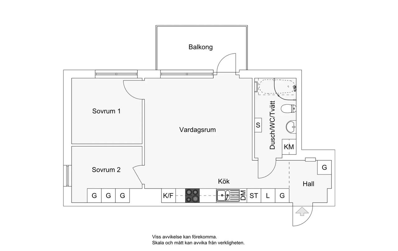 Floor plan for Tollareslingan 22