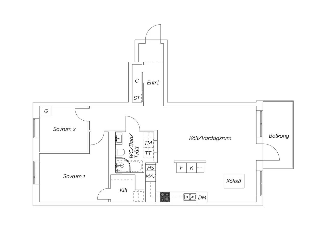 Floor plan for Gröngölingsgatan 1