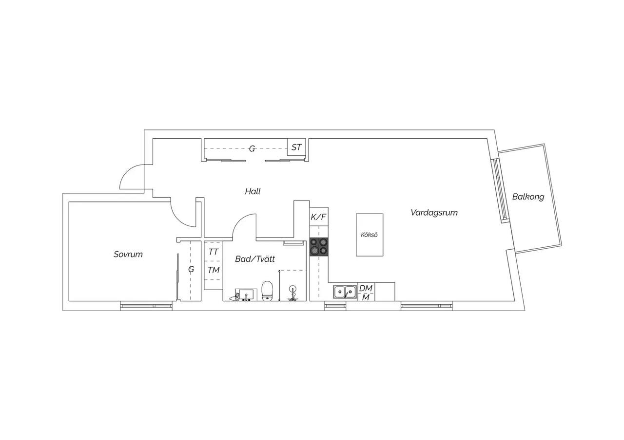 Floor plan for Bratteråsgatan 50