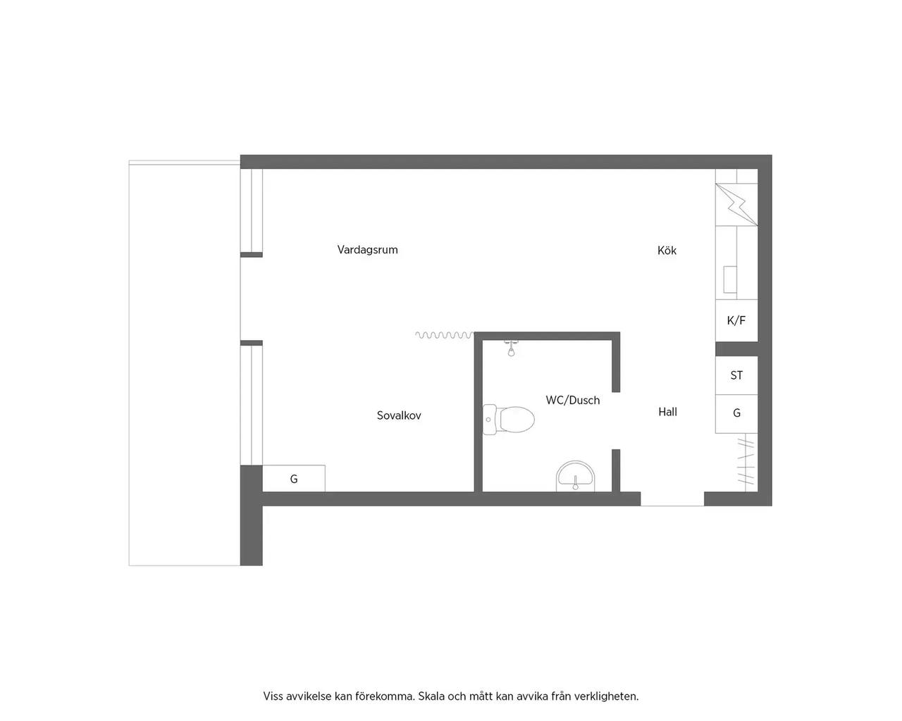 Planritning för Kyrkbacken 27