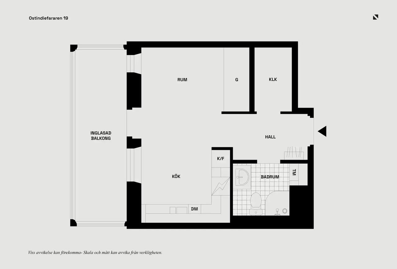 Floor plan for Ostindiefararen 19