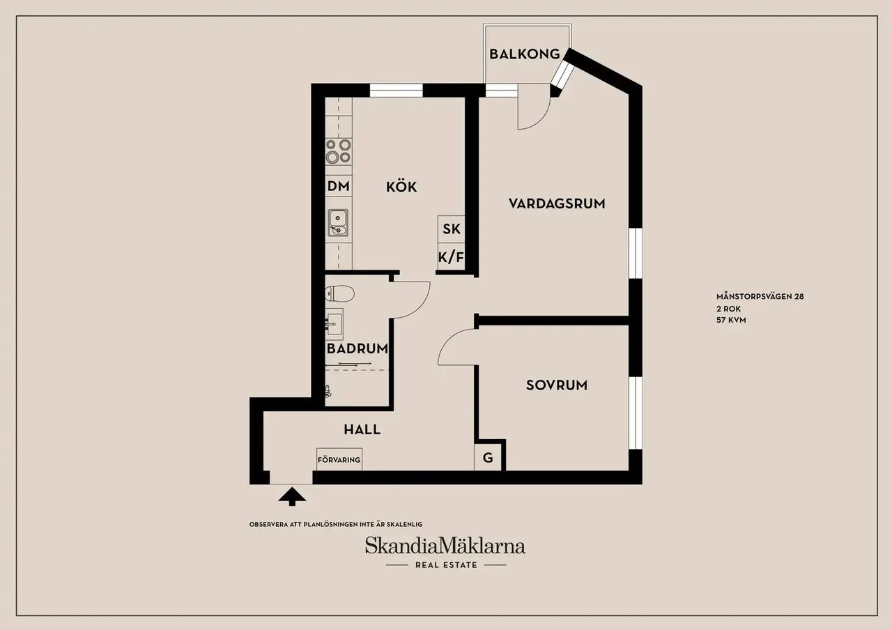 Planritning för Månstorpsvägen 28